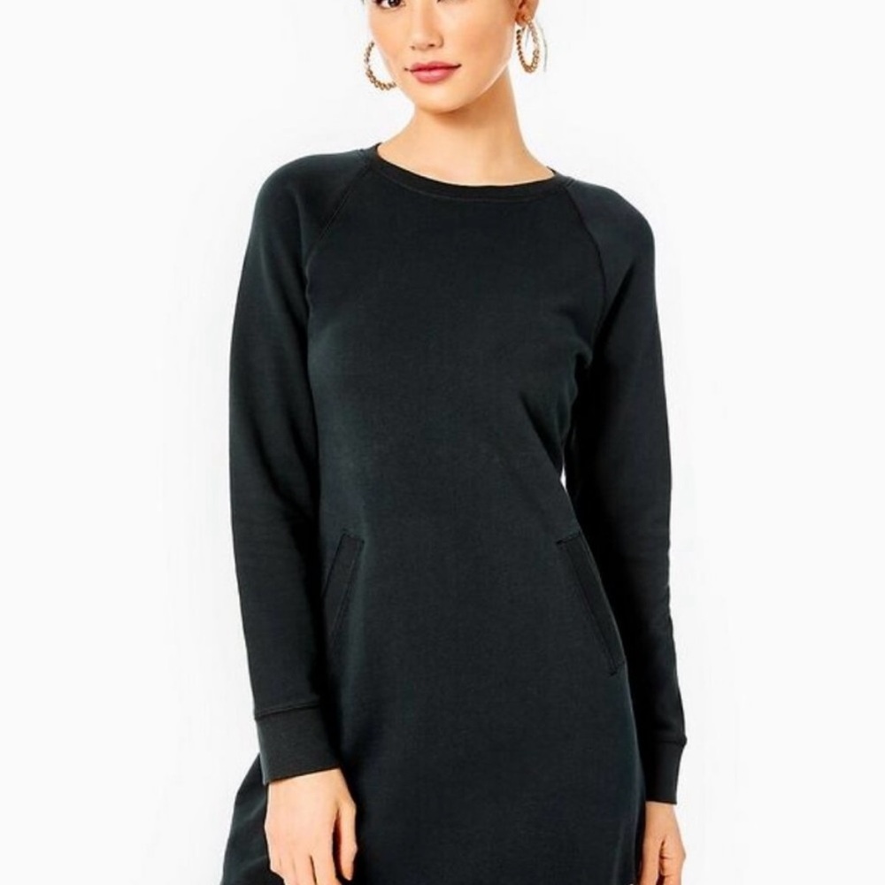 Lilly Pulitzer Casual Black Long Sleeve Dress